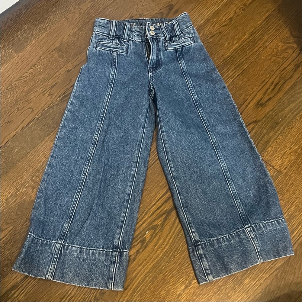 Youth Size 7 SLIM Fit GAP High Stride Ankle Jeans